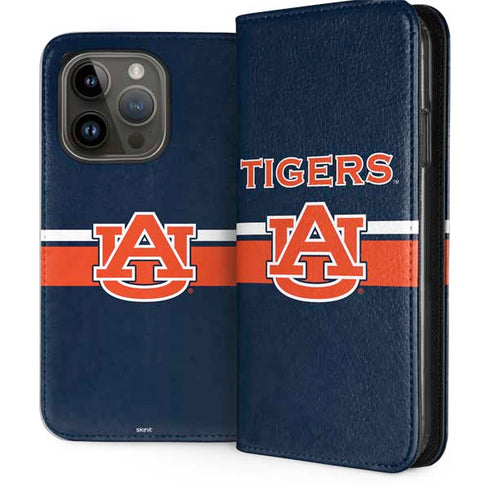 Auburn University Tigers AU iPhone 15 Pro Folio Case